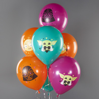 Воздушные шары Супергерои, латексные, 30 см, с гелием, 1 шт