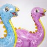 Динозавр Стегозавр розовый, надувной ходячий шар игрушка, 99 см   
