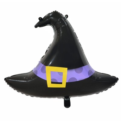 Фольгированный шар Шляпа ведьмы, фигура, с гелием