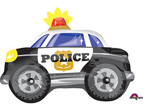Полицейская машина, фольгированный шар с гелием, фигура  