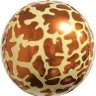 Шар (22''/56 см) Сфера 3D, Анималистика, Пятнистый окрас, Жираф, с гелием