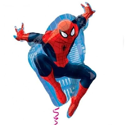 Человек-Паук в прыжке, шар фольгированный, фигура