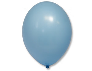 Воздушные шары с гелием под потолок голубые, 35 см, матовые