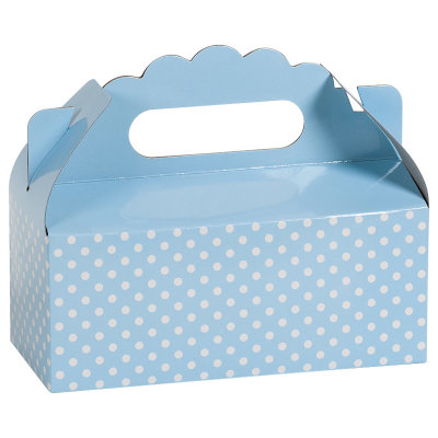 Коробка для сладостей Точки голубой