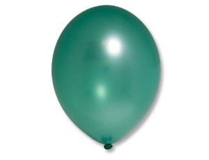 Шар латексный Металлик Экстра Green (зеленый) воздушный с гелием, 35 см