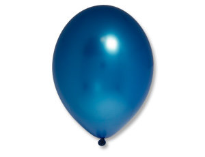 Воздушные шары с гелием Сине-зеленый металлик (Cyan Blue) , латексные, 35 см