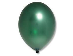 Воздушные шары под потолок темно-зеленые, металлик, 35 см