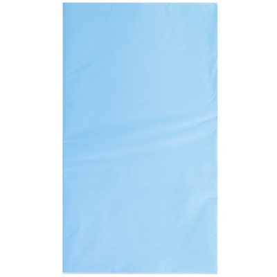Скатерть полиэтиленовая одноразовая светло-голубая 130х180 см