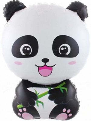 Фольгированный шар Панда милая, фигура, с гелием, 76 см, 1 шт