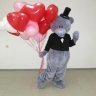 Доставка шаров в костюме Мишка Тедди (ШАРЫ НА ФОТО В СТОИМОСТЬ НЕ ВХОДЯТ)