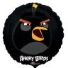 Angry birds фольгированный шар черный, круг, 45 см