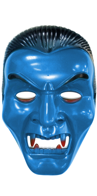 Маска карнавальная Вампир синяя