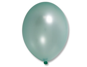 Воздушные шары нежный мятный цвет Экстра Light Green, металлик, латексные, с гелием, 1 шт
