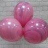 Агаты Розово-фиолетовые, шары воздушные гелиевые, латексные, 30 см.  