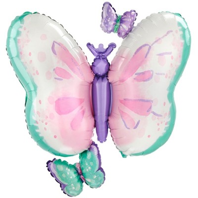 Фольгированный шар Бабочки нежные, фигура, с гелием
