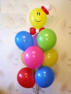 Фонтан из воздушных шаров Клоун