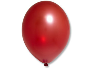 Шар воздушный с гелием  Металлик Экстра Red ( Красный), латексный, 35 см