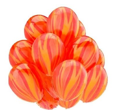 Агаты красно-оранжевые, шары воздушные гелиевые, латексные, 30 см.  
