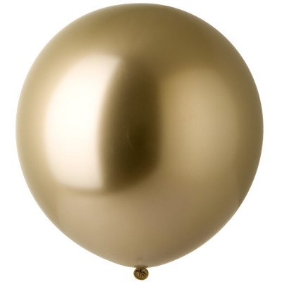 Воздушный шар гигант Золотой хром, 60 см