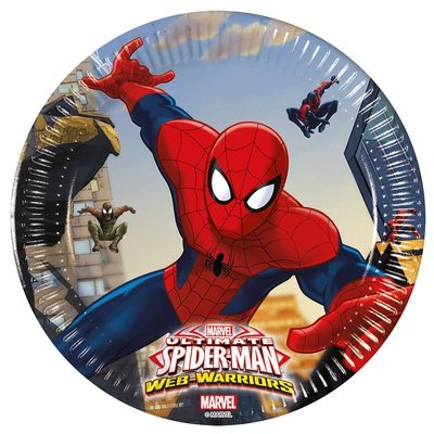 Тарелка Человек-паук Великий, 8шт, 20 см