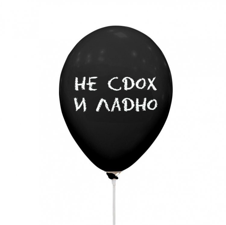Не сдох и ладно, воздушные шары с гелием, 30 см №97