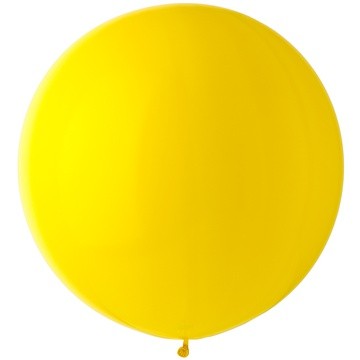 Шар латексный (шар-гигант) БЕЗ ГЕЛИЯ, 27 дюймов (68см), пастель, желтый