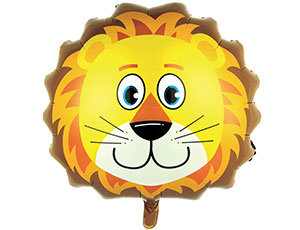 Львенок голова, фольгированный шар с гелием, фигура 