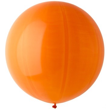 Шар латексный (шар-гигант) БЕЗ ГЕЛИЯ, 27 дюймов (68см), пастель, оранжевый