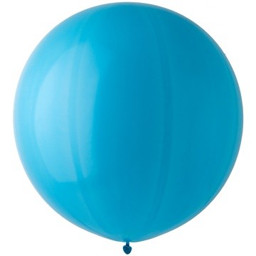 Шар латексный (шар-гигант) БЕЗ ГЕЛИЯ, 27 дюймов (68см), пастель, голубой