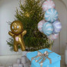Большая коробка-сюрприз с шарами Пряник и Карамельки на новый год, 70х70х70 см**
