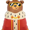 Фольгированный шар Король, фигура, с гелием