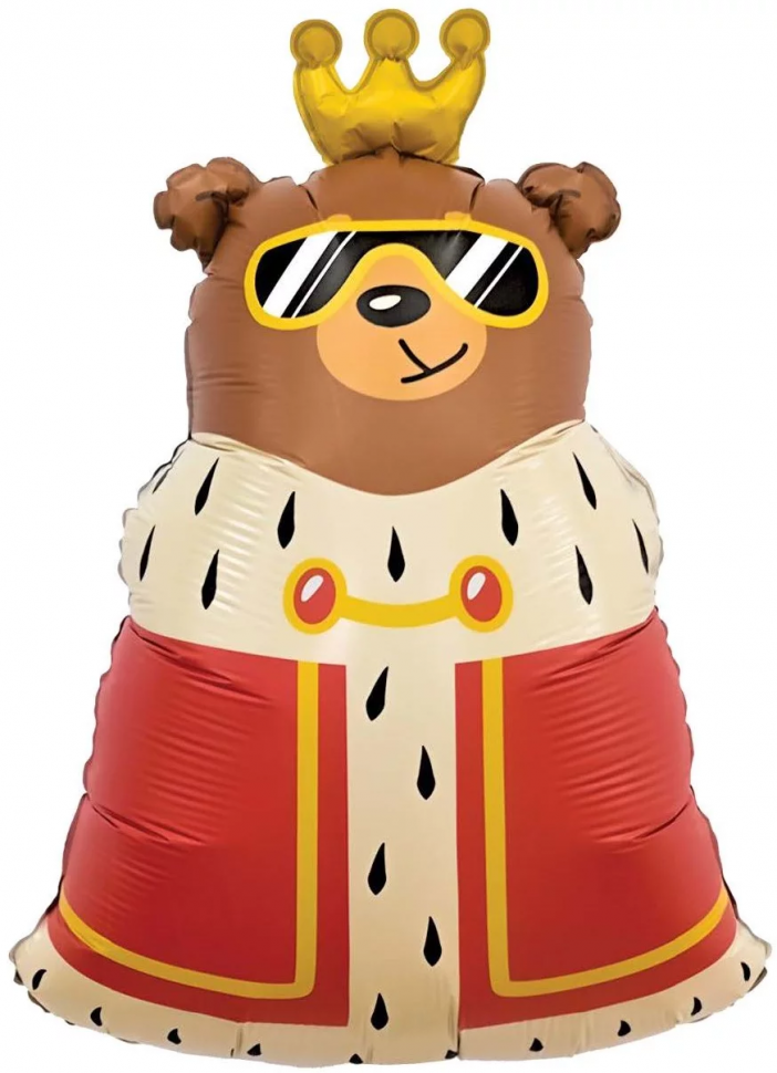 Фольгированный шар Король, фигура, с гелием