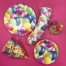 Воздушные шары, тарелки бумажные одноразовые, 23 см, 6 шт