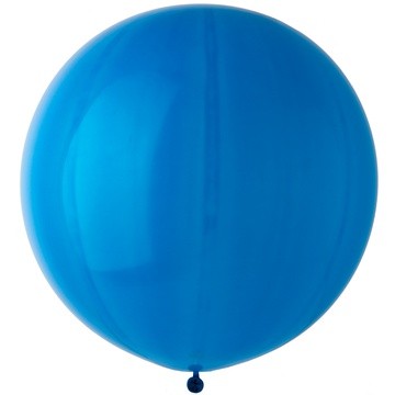 Шар латексный (шар-гигант) БЕЗ ГЕЛИЯ, 27 дюймов (68см), пастель, синий
