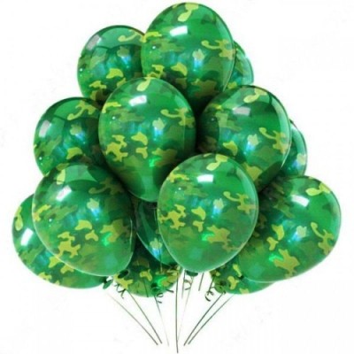 Камуфляжные шары воздушные латексные с гелием,35 см