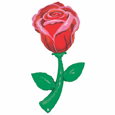 Шар фольгированный, роза, с гелием, 152 см
