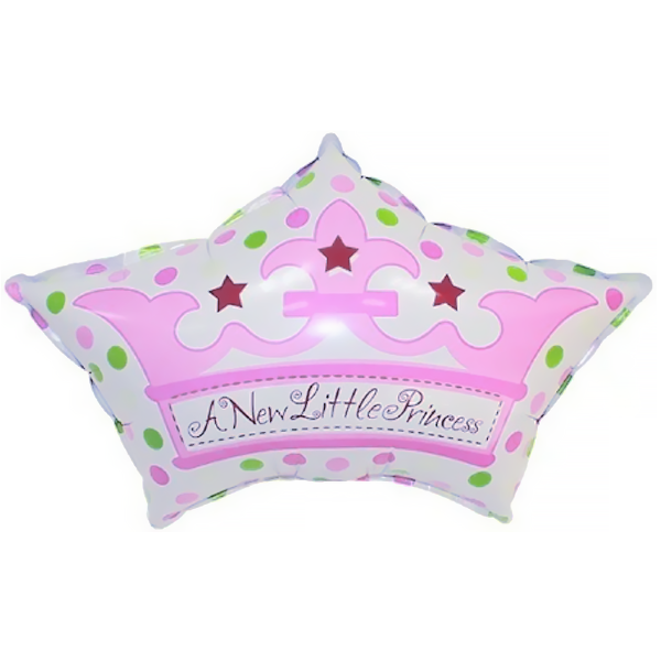 Корона для новорожденной принцессы (фольгированный шар фигура) 
