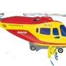 Вертолет желтый