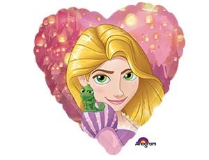 Принцесса Рапунцель Фольгированный шар-сердечко 40 см