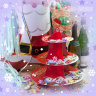 Шар фольгированный, Фигура, Дед Мороз с подарками, 107 см, с гелием