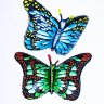 Бабочка монарх синяя, фольгированный шар с гелием, фигура 97 см