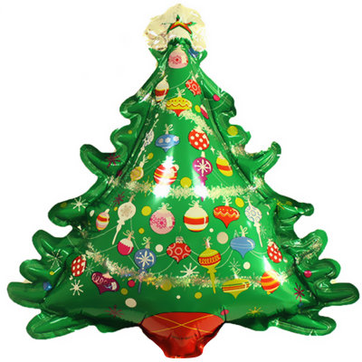 Шар фольгированный, Фигура, Новогодняя елка, 97 см, с гелием