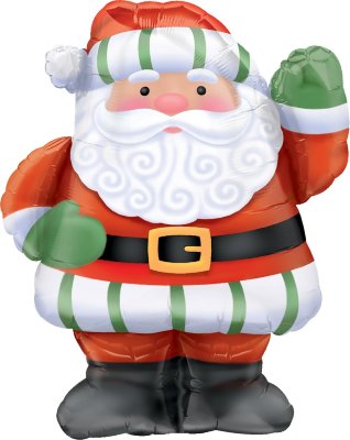 Шар фольгированный, Фигура, Дед Мороз №2, 94 см, с гелием
