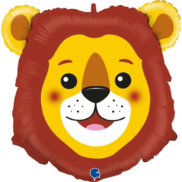 Голова льва, 74 см, с гелием, шар фольгированный