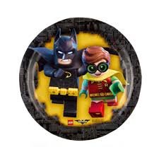 Тарелка Лего Бэтмен 17см 8шт