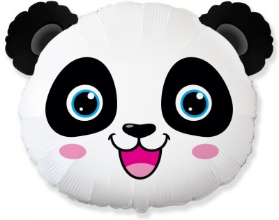 Голова панды, 74 см, с гелием, шар фольгированный