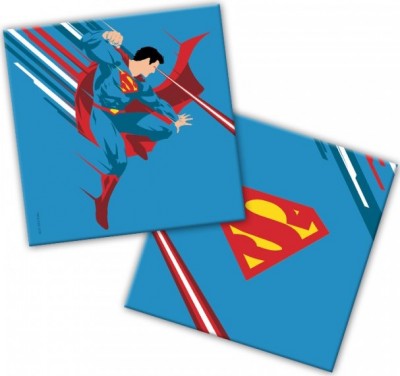 Салфетки Супермен, бумажные, 33 см, 20 шт