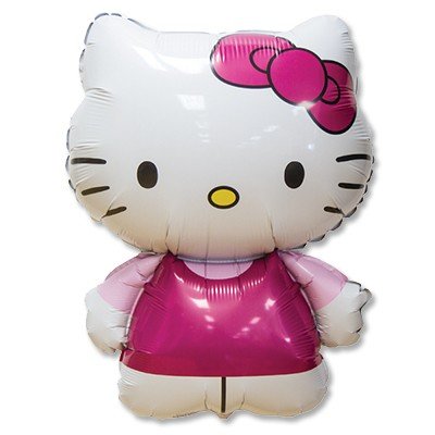 Хэлло Китти (Hello Kitty) розовая фольгированный шар фигура