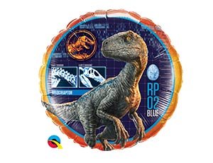 Парк Юрского Периода, Динозавр Блю, фольгированный шар, круг 45 см