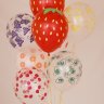 Клубника, воздушный шар с гелием, латексный, красный, 30 см